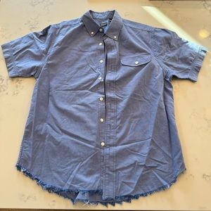 Burkman Bros Short Sleeve Button Down Size Medium
